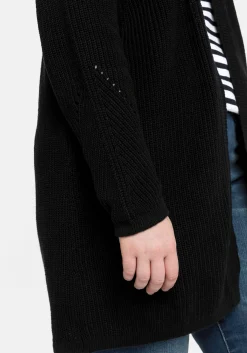 Cardigan aus Grobstrick, in offener Form<sheego Outlet