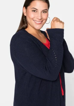 Cardigan aus Grobstrick, in offener Form<sheego Clearance