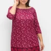 Carmenshirt mit Paisleymuster und 3/4-Arm<sheego Fashion