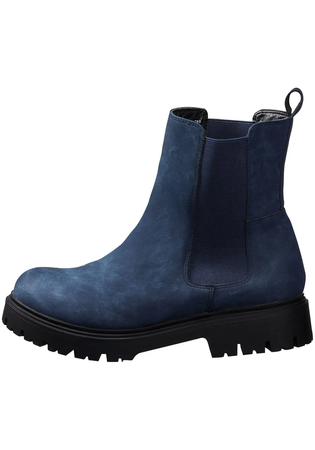 Chelsea-Boots aus Velourslederimitat<sheego New