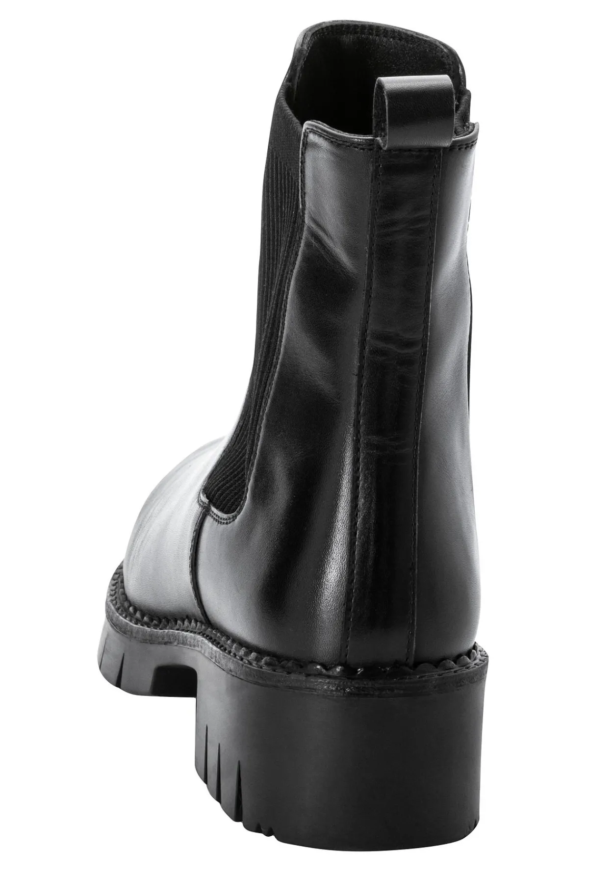 Chelsea-Boots mit stark profilierter Sohle, aus Leder<sheego New