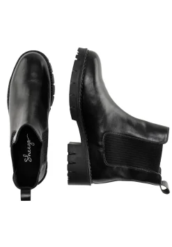 Chelsea-Boots mit stark profilierter Sohle, aus Leder<sheego New