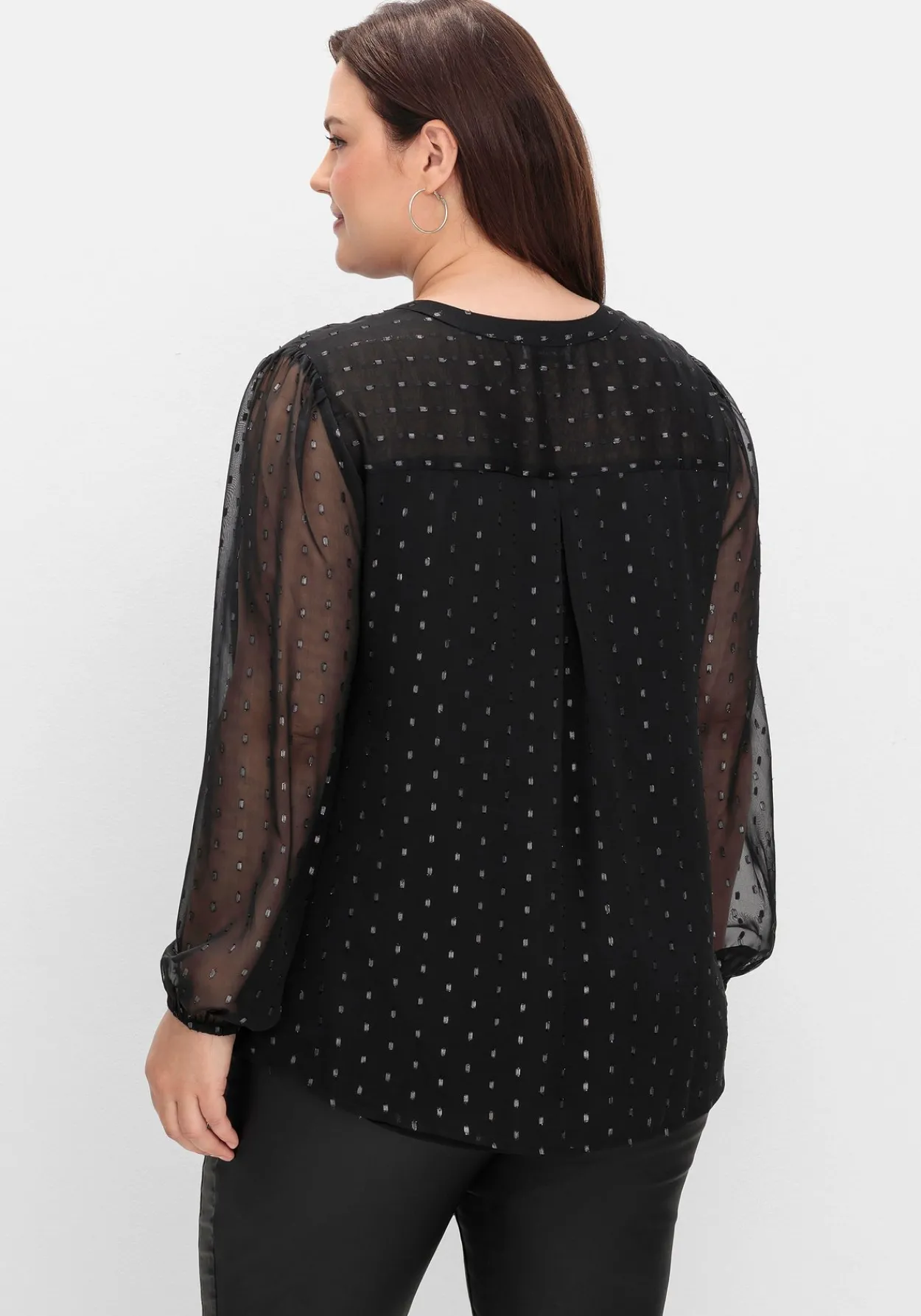 Chiffonbluse mit eingewebten Glanzfäden<sheego by Joe Browns Online