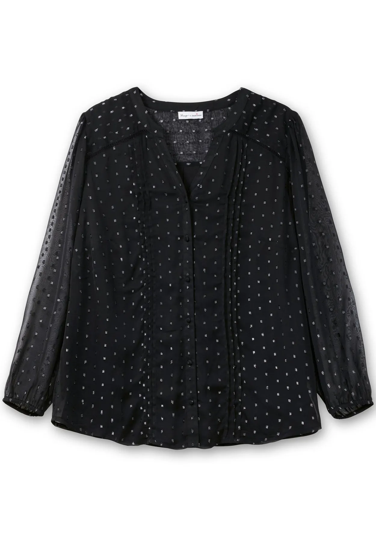 Chiffonbluse mit eingewebten Glanzfäden<sheego by Joe Browns Online