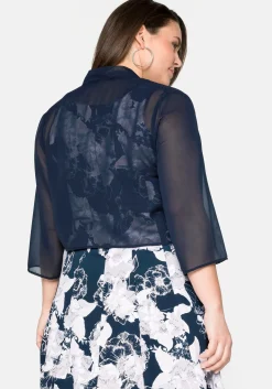 Chiffon-Bolero im Zipfellook<sheego Best