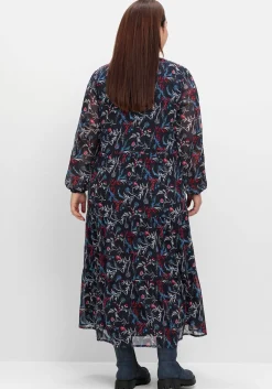 Chiffonkleid in Maxilänge, mit Alloverprint<sheego Best