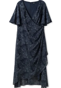 Chiffonkleid in Wickeloptik, mit Alloverprint<sheego Hot