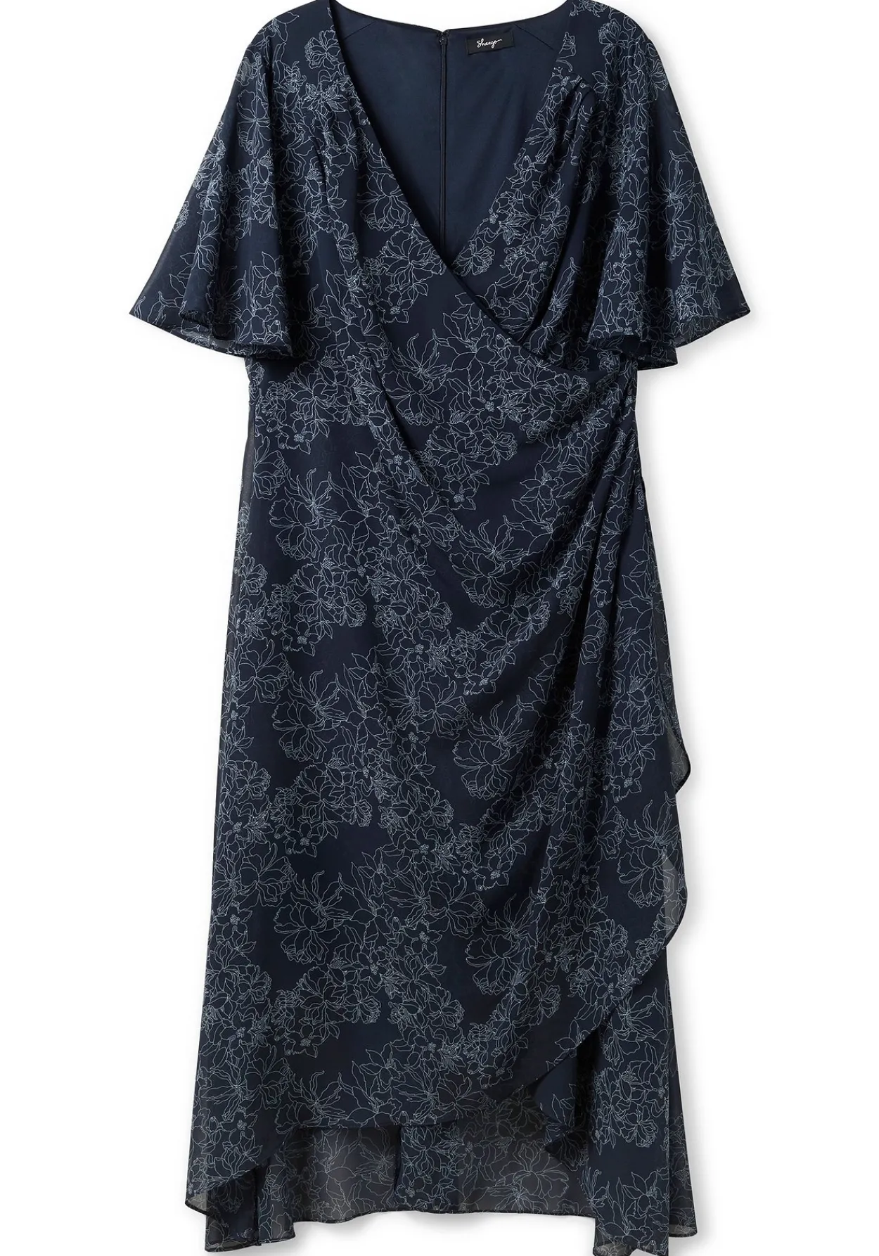 Chiffonkleid in Wickeloptik, mit Alloverprint<sheego Hot