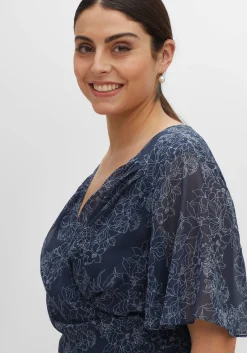 Chiffonkleid in Wickeloptik, mit Alloverprint<sheego Hot