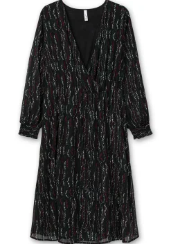 Chiffonkleid mit Alloverprint, in Wickeloptik<sheego Outlet