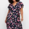 Chiffonkleid mit Blumendruck und Bindegürtel<sheego by Joe Browns Online