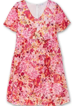 Chiffonkleid mit Blumendruck und Flügelärmeln<sheego by Joe Browns Clearance