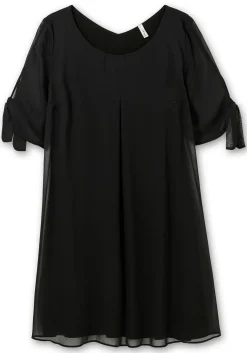 Chiffonkleid mit 3/4-Ärmeln, in Midilänge<sheego Outlet
