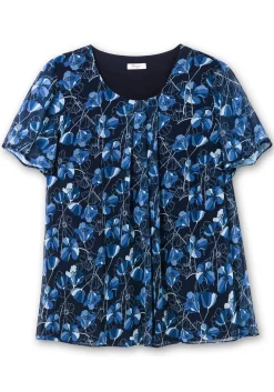 Chiffontunika im Lagenlook, mit Blütenprint<sheego Online