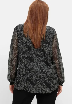 Chiffontunika in Petite Passform, mit Blumenprint<sheego Clearance