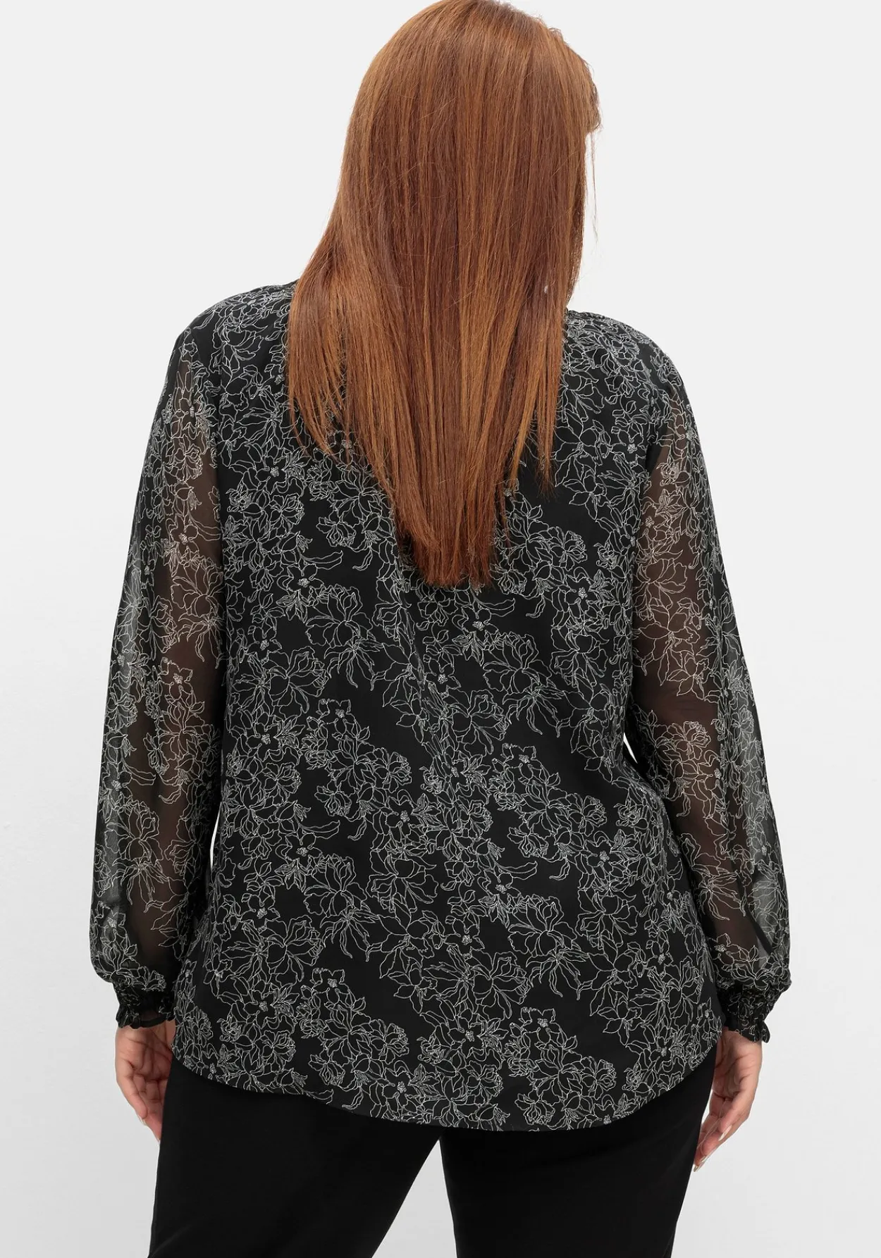 Chiffontunika in Petite Passform, mit Blumenprint<sheego Clearance