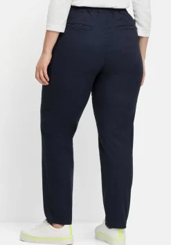 Chinohose mit Schlupfbund, aus weichem Twill<sheego Fashion