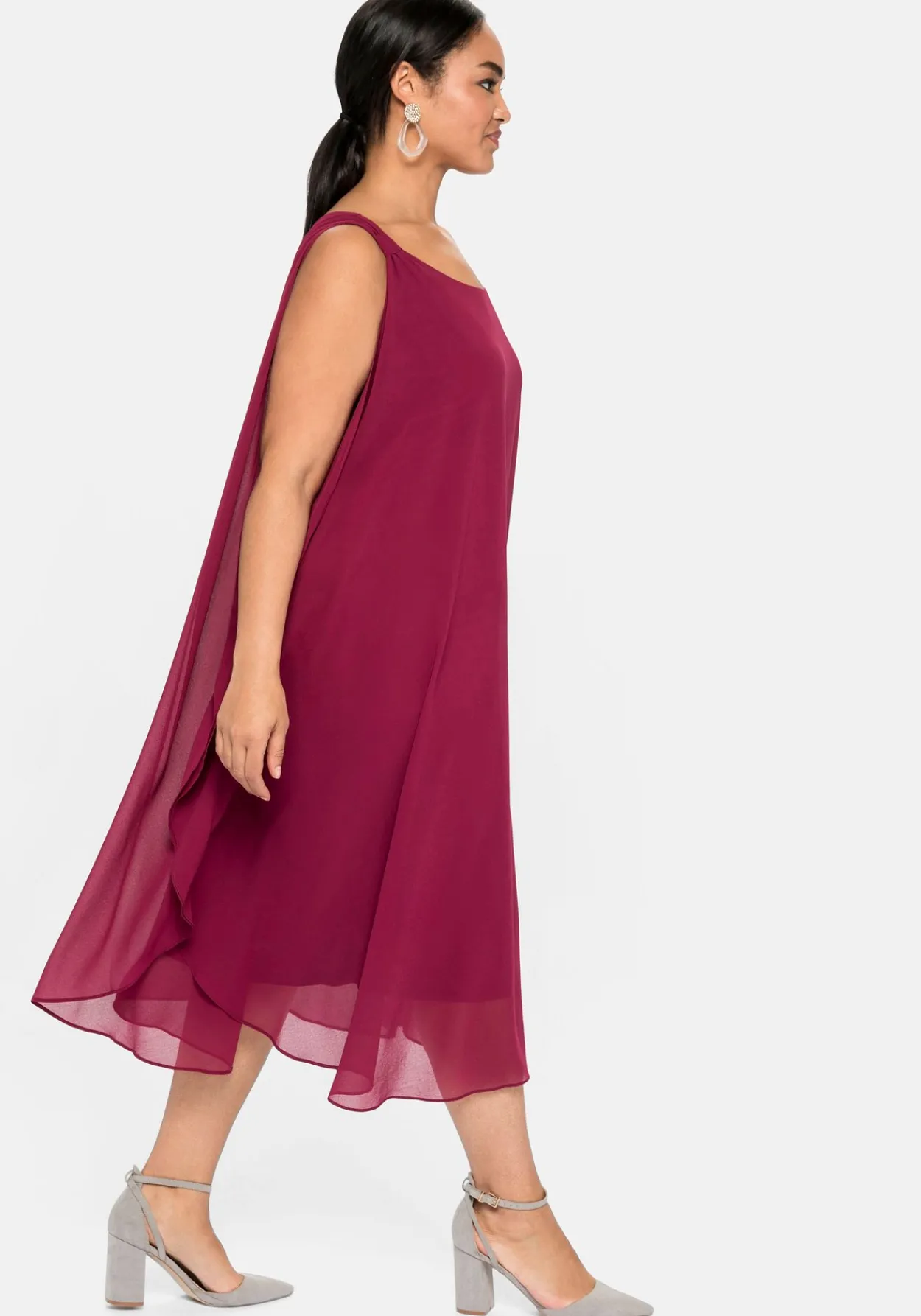 Cocktailkleid aus Chiffon, in A-Linie<sheego Sale