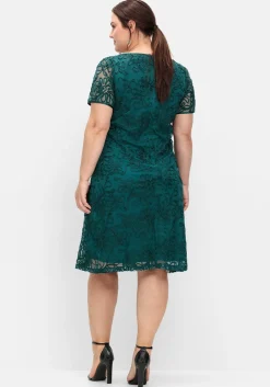Cocktailkleid aus Mesh, mit Zierborten<sheego Online