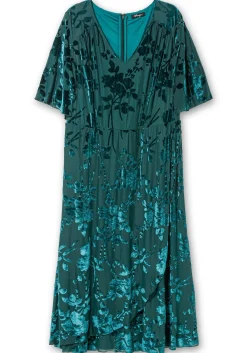 Cocktailkleid aus Mesh, mit Ausbrennermuster<sheego Outlet