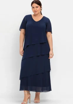 Cocktailkleid im Lagenlook mit Volants<sheego Hot