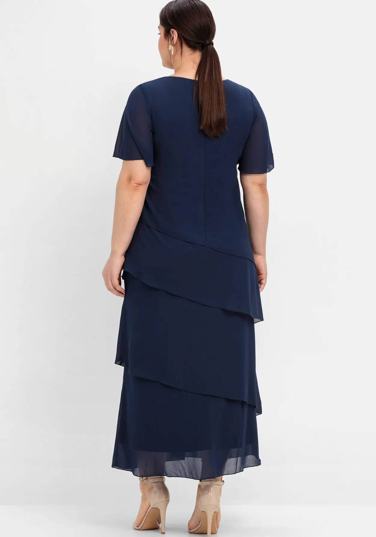 Cocktailkleid im Lagenlook mit Volants<sheego Hot