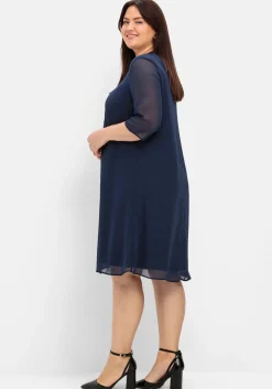Cocktailkleid im Layerlook, aus Chiffon<sheego New