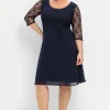 Cocktailkleid mit floraler Spitze<sheego New