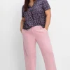 Culotte aus weichem Twill, in gewaschener Optik<sheego Outlet