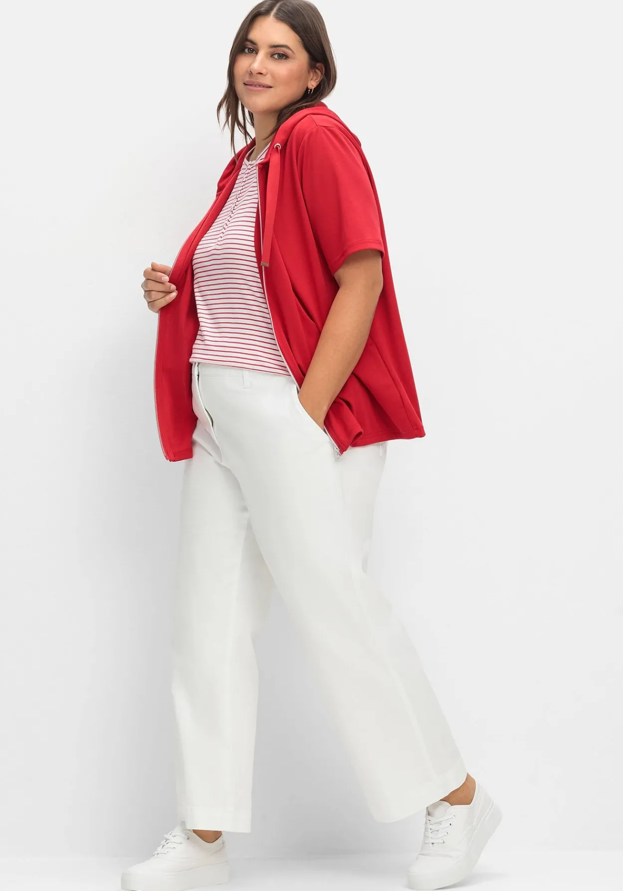 Culotte aus weichem Twill, in gewaschener Optik<sheego Best