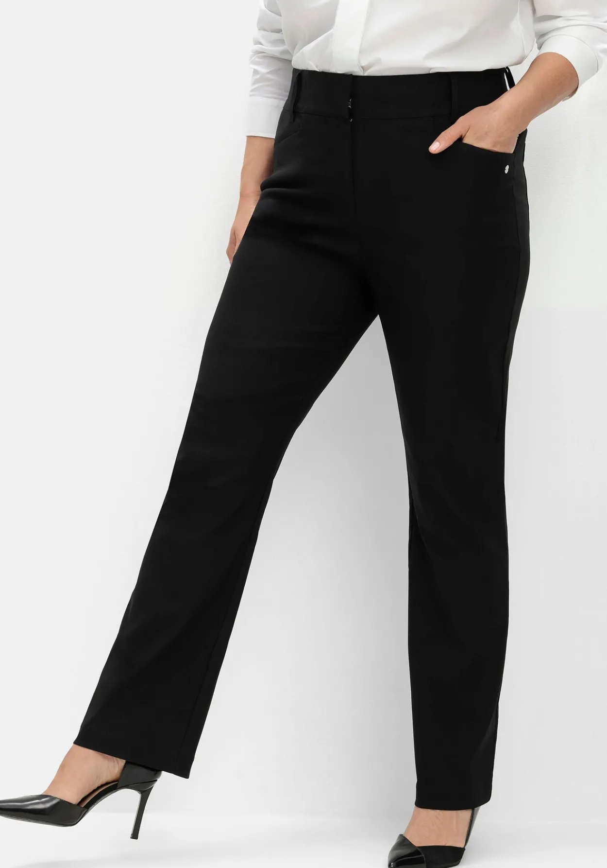 CurvePerfect Hose, mit geradem Bein und Reißverschluss<sheego Best