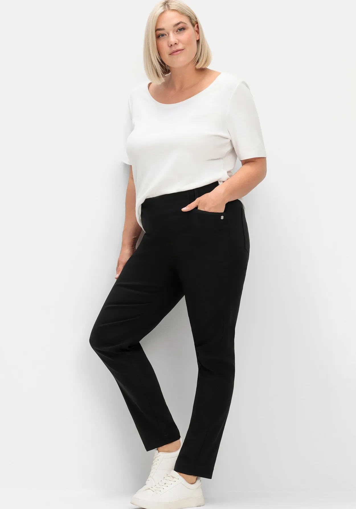 CurvePerfect Hose, mit schmalem Bein und Schlupfbund<sheego Sale