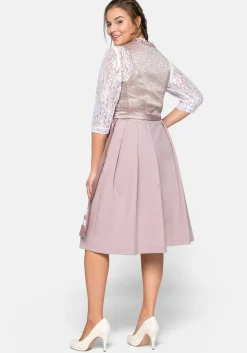 Dirndl 3-teilig mit Schürze und Spitzenbluse<sheego Hot