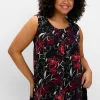 Doppellagiges Blusentop mit Chiffon<sheego Hot