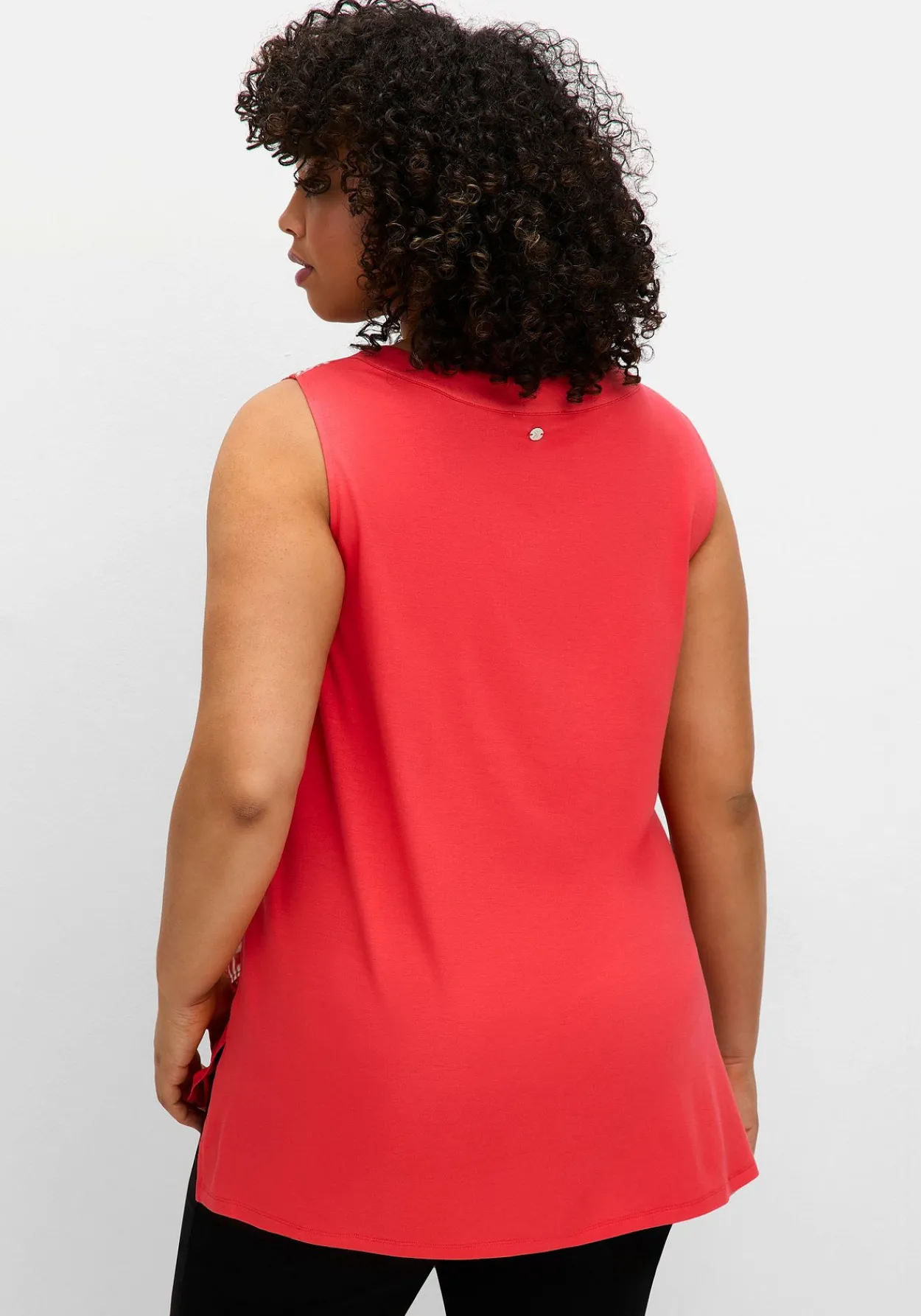 Doppellagiges Blusentop mit Chiffon<sheego Best