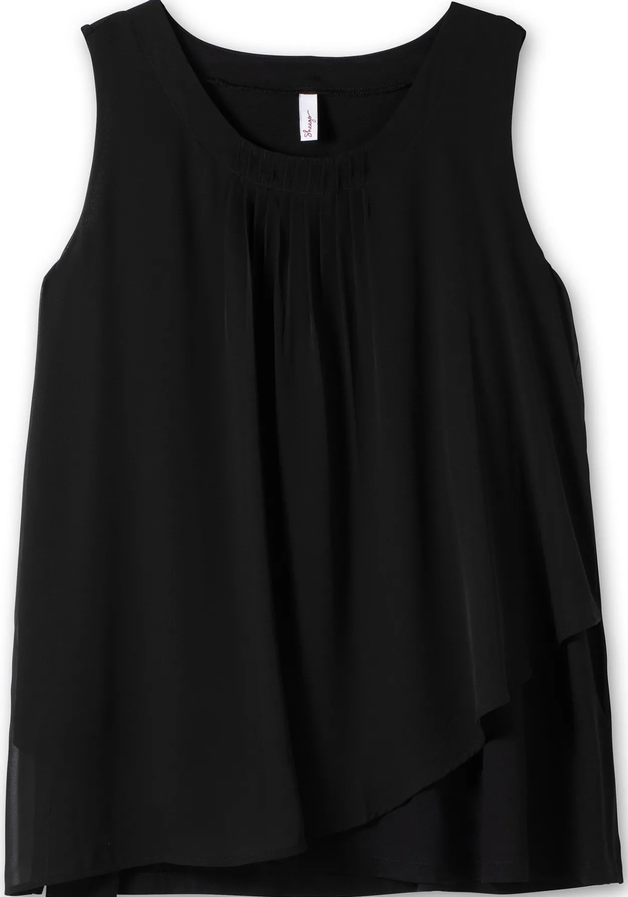 Doppellagiges Top aus Chiffon und Jersey<sheego Hot
