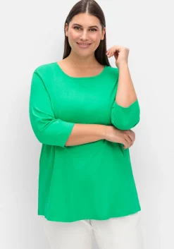 Doppelpack 3/4-Arm-Shirts in leichter A-Linie<sheego Online