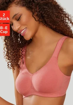 Doppelpack Basic-BHs ohne Bügel<PETITE FLEUR Clearance
