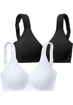 Doppelpack Basic-BHs ohne Bügel<PETITE FLEUR New
