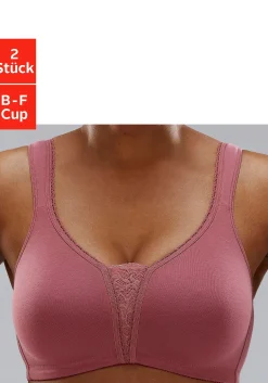 Doppelpack BHs ohne Bügel<PETITE FLEUR New
