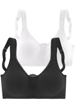 Doppelpack BHs ohne Bügel<PETITE FLEUR Hot