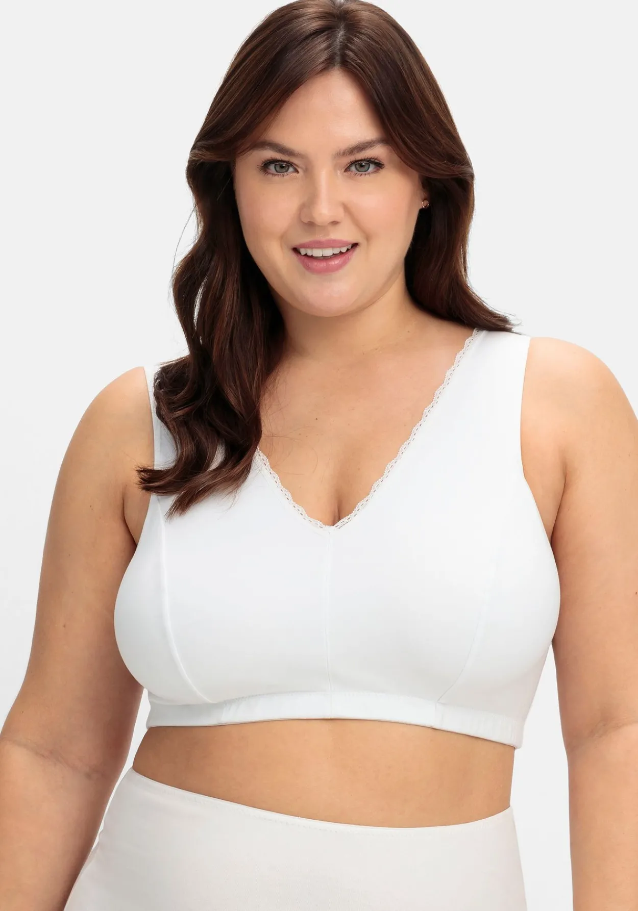 Doppelpack Bustiers mit Spitzenbesatz<sheego Hot