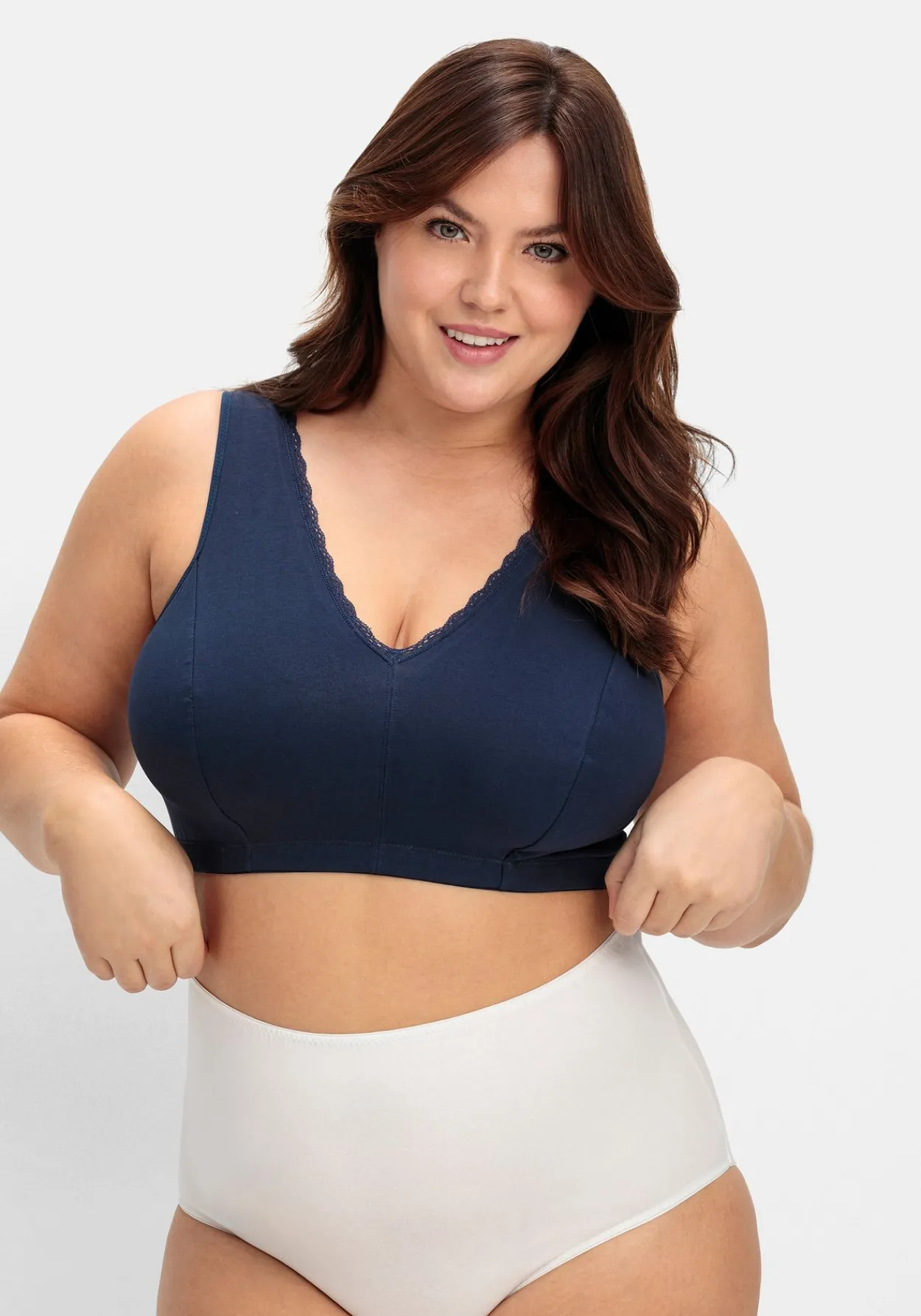 Doppelpack Bustiers mit Spitzenbesatz<sheego Hot