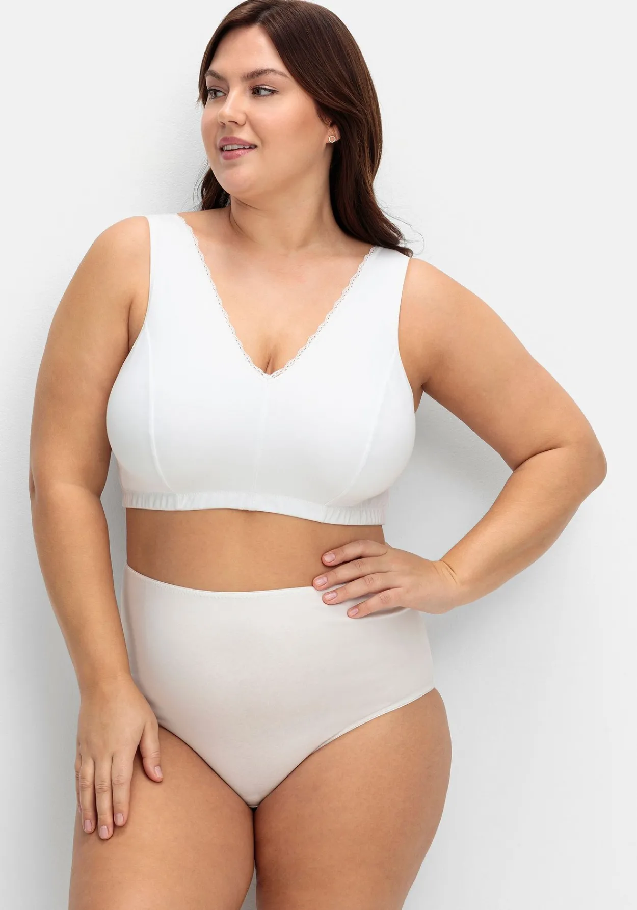 Doppelpack Bustiers mit Spitzenbesatz<sheego Hot