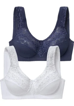 Doppelpack Entlastungs-BHs mit Spitze<PETITE FLEUR Online