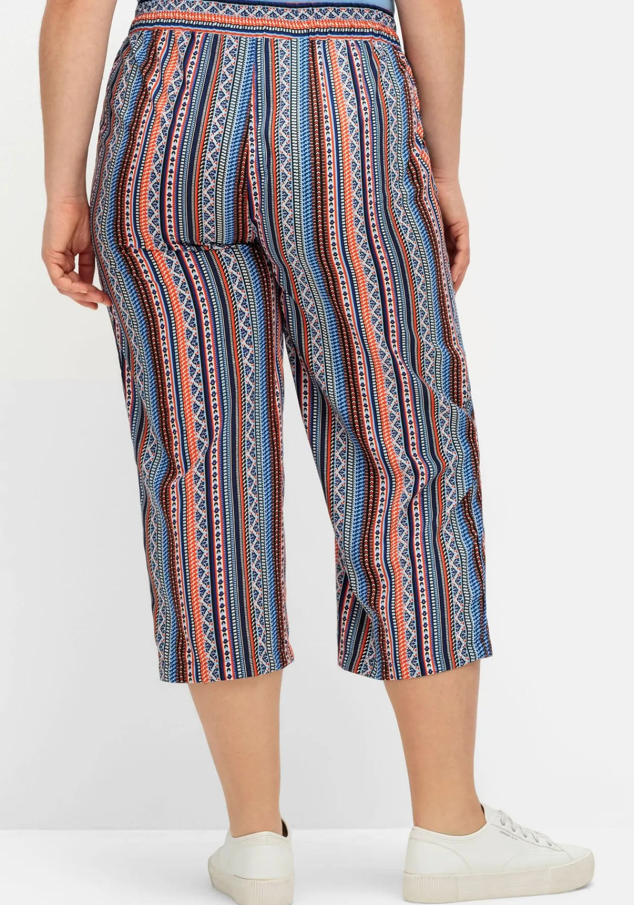 Doppelpack 7/8-Hosen, uni und gestreift<sheego Hot