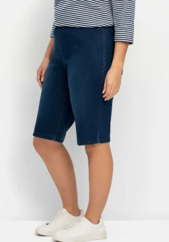 Doppelpack Jeans-Bermudas, mit Gummibund<sheego Fashion