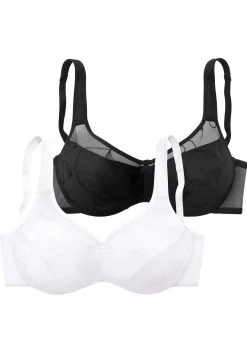 Doppelpack Minimizer-BHs mit unterlegten Cups<PETITE FLEUR Fashion