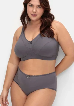 Doppelpack Pantys mit hoher Taille und Spitzendetails<sheego Clearance