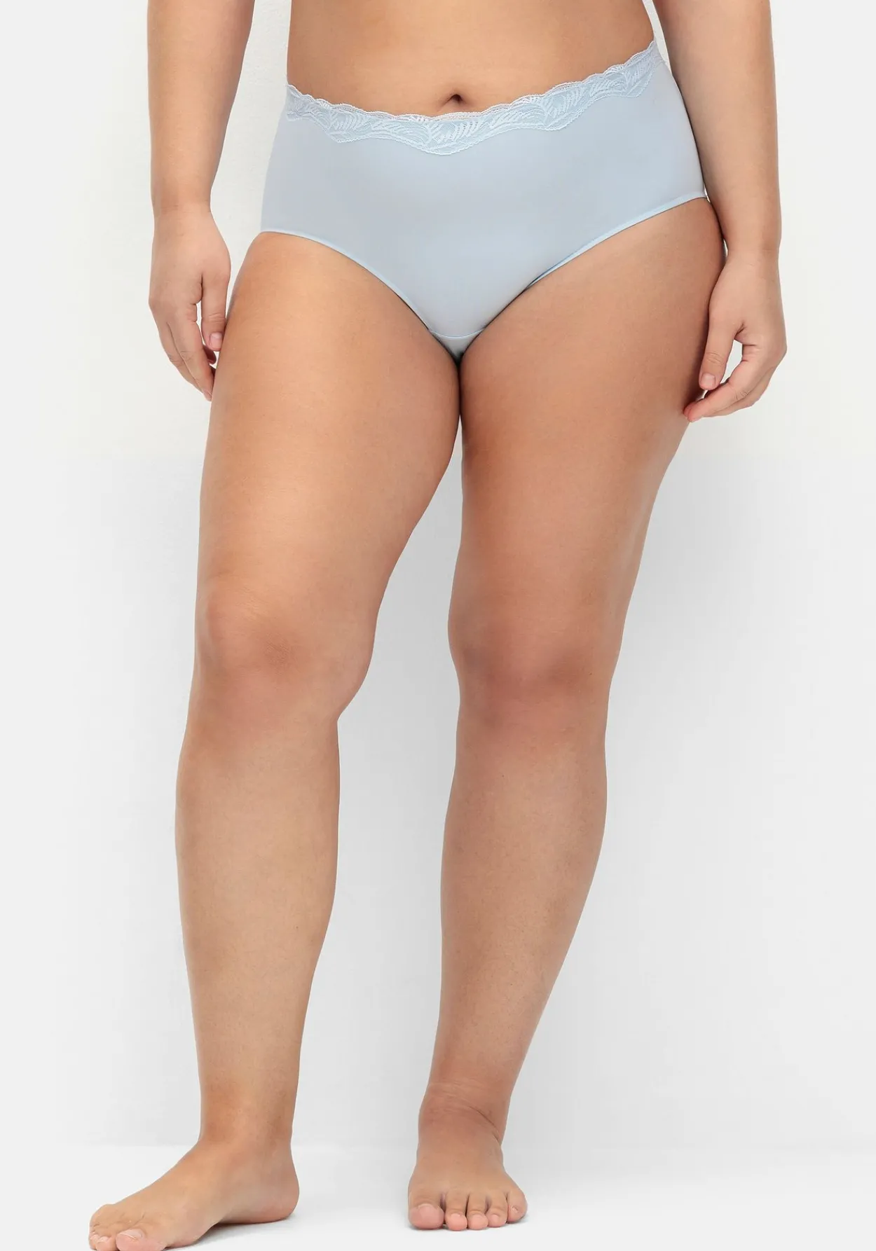 Doppelpack Slips mit elastischer Spitzenkante<sheego Hot